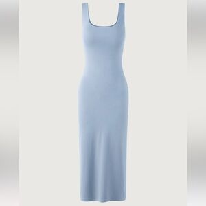 NWOT OGL Move Contour Brami Tank Midi Dress - Blue Air 2XL